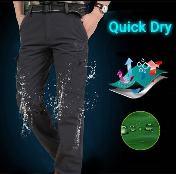 Men's Summer Casual Cargo Pants Waterproof Quick Dry pants